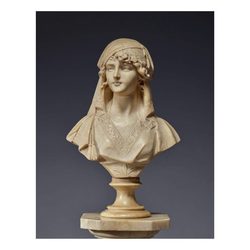 View full screen - View 1 of Lot 476. ADOLFO CIPRIANI | BUST OF A YOUNG WOMAN.