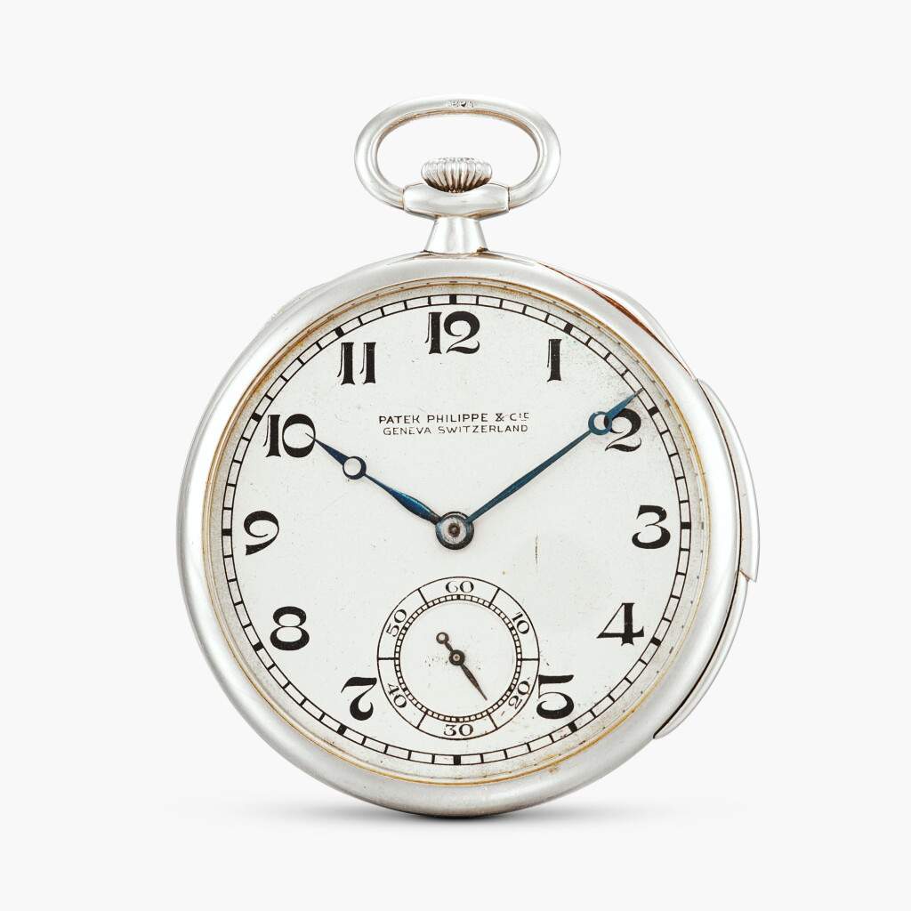 View full screen - View 1 of Lot 2382. A platinum minute repeating openface keyless lever watch, Made in 1922.