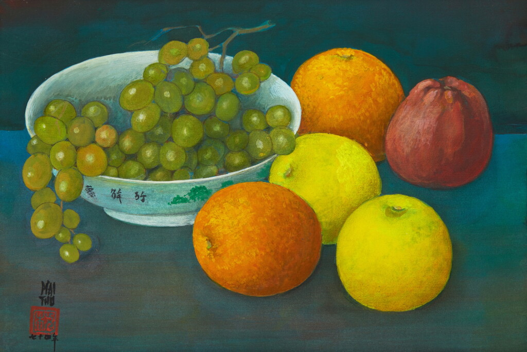 View full screen - View 1 of Lot 63. Mai Trung Thu 枚中栨 (梅忠恕) | Nature Morte aux Fruits 水果靜物.