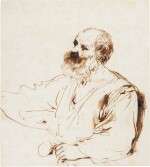 Study of a bearded man, his arm outstretched