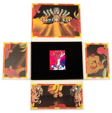 View full screen - View 1 of Lot 53. HOSOE -- MISHIMA. Barakei Shinshuban (Ordeal by Roses Re-edited). 1971. Photos de Hosoe..