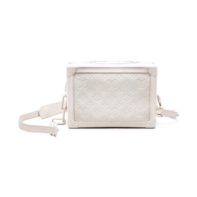 View full screen - View 1 of Lot 163. Virgil Abloh White Monogram Taurillon Soft Trunk Matte White Hardware, 2019.