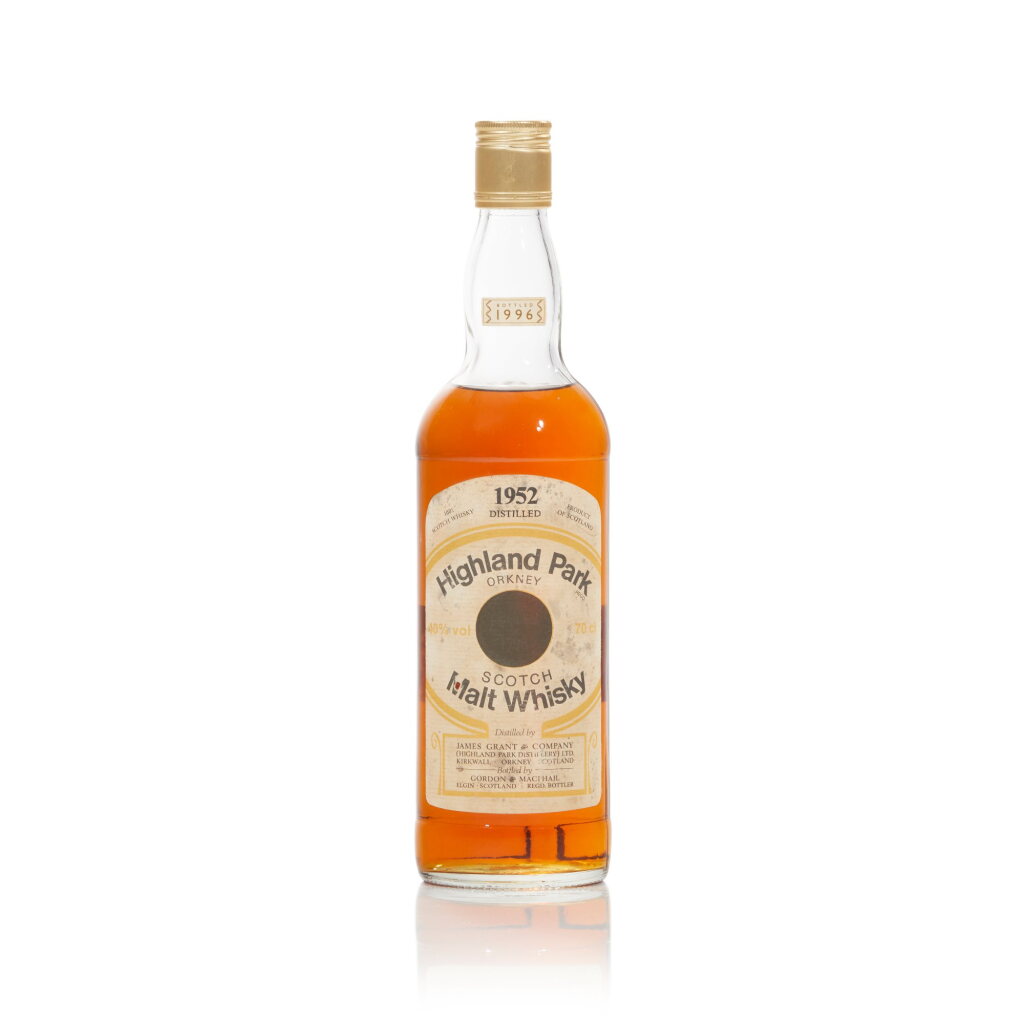View full screen - View 1 of Lot 353. Highland Park Gordon & MacPhail 40.0 abv 1952 (1 BT70).