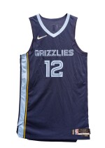 Ja Morant Game Worn Memphis Grizzlies 2021-2022 Season Jersey