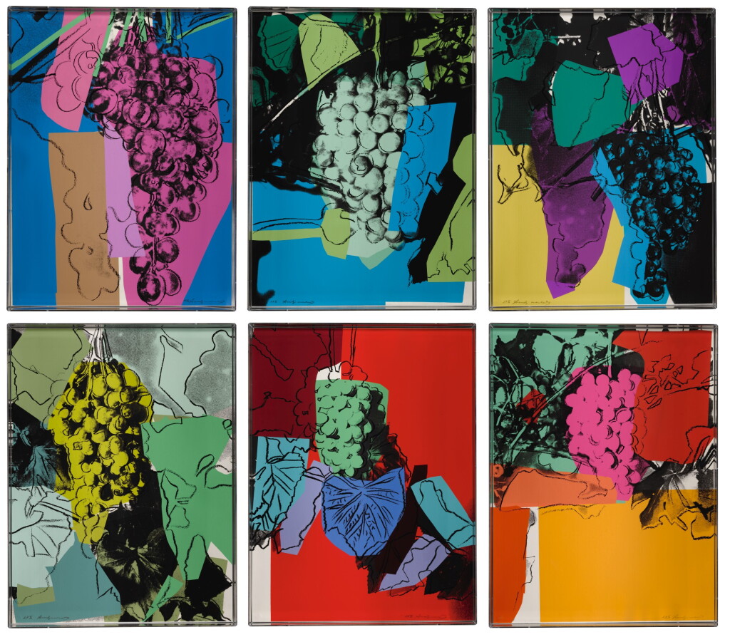 View full screen - View 1 of Lot 116. ANDY WARHOL | GRAPES (FELDMAN & SCHELLMANN II.190-195).
