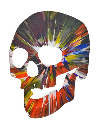 View full screen - View 1 of Lot 76. Untitled (Skull Spin Painting), 2009.