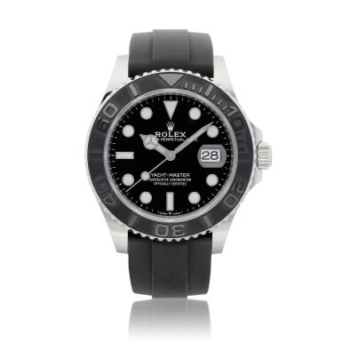 View full screen - View 1 of Lot 2009. Yacht-Master 42, Reference 226659 | A brand new white gold wristwatch with date, Circa 2019 | 勞力士 | Yacht-Master 42 型號226659 | 全新白金腕錶,備日期顯示,約2019年製 .