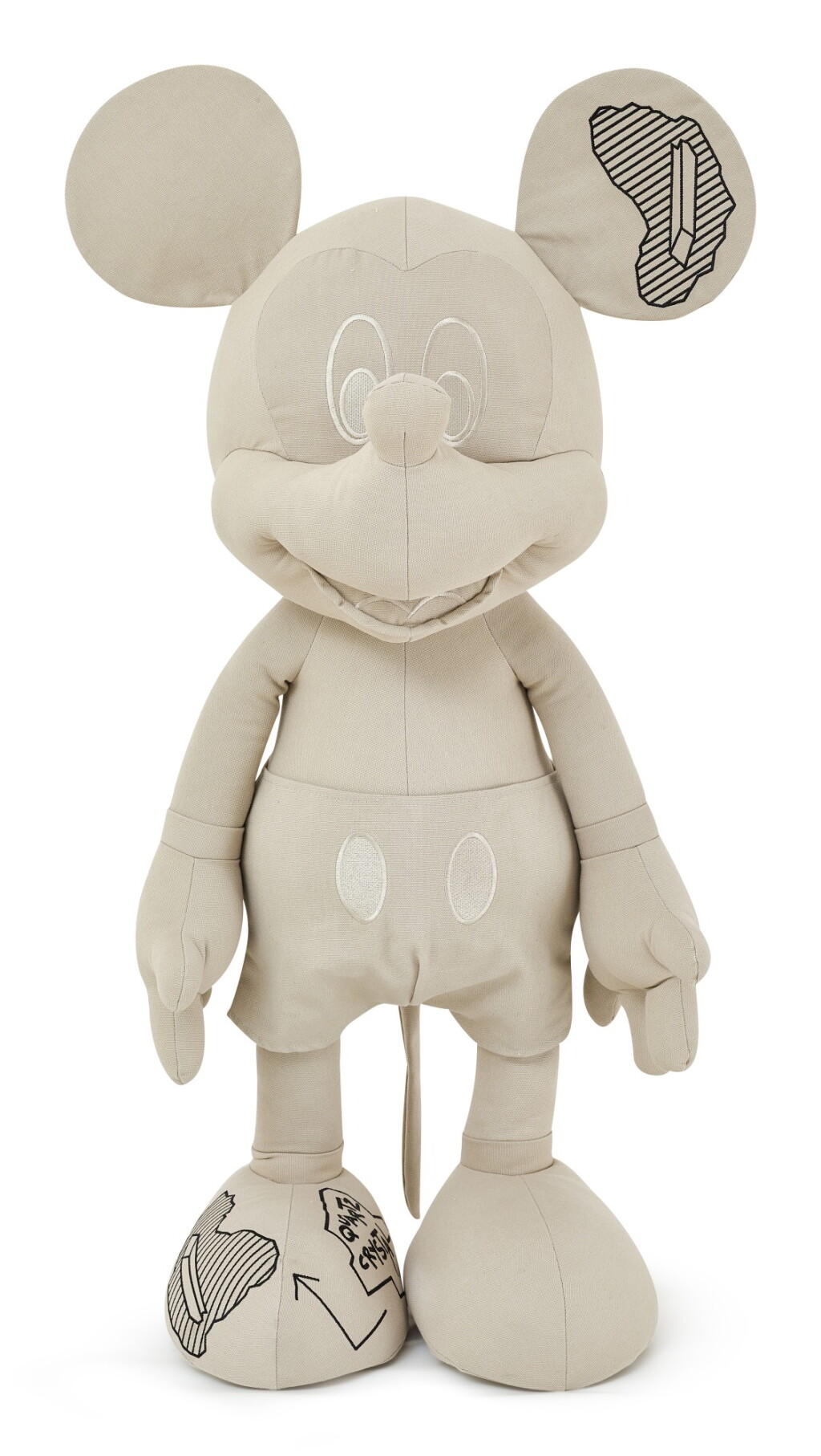 View full screen - View 1 of Lot 1105. DANIEL ARSHAM 丹尼爾·阿爾軒 | MICKEY MOUSE PLUSH (LARGE) 米奇老鼠絨毛玩偶(大版).