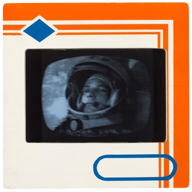 View full screen - View 1 of Lot 26. JOE TILSON | TRANSPARENCY I, YURI GAGARIN, APRIL 12TH 1961.