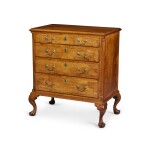 Rare Queen Anne Figured Maple Chest of Drawers, Pennsylvania, Circa 1760