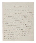 JAMES BUCHANAN | A letter from President Buchanan to Robert Tyler, discussing the merits and appointments of various candidates