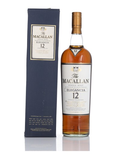 View full screen - View 1 of Lot 28. The Macallan Elegancia 12 Year Old 40.0 abv 1992 (1 Litre).