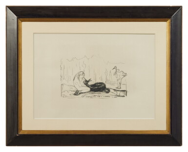 View full screen - View 1 of Lot 101. Omega and the Deer, from Alpha and Omega (Woll 350).