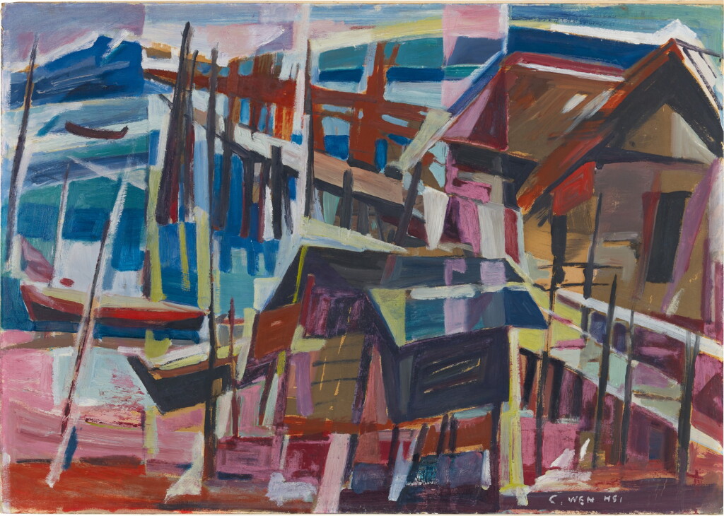 View full screen - View 1 of Lot 737. Chen Wen Hsi 陳文希 | Attap Houses 附加房屋.