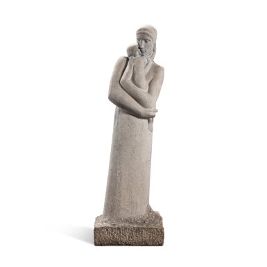 View full screen - View 1 of Lot 130. Mother and Child | Mère et enfant.
