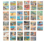 Les Aventures de Tintin. Pékin, 1984-1987. Édition pirate chinoise entièrement redessinée. 46 volumes.