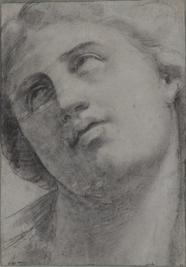 View full screen - View 1 of Lot 206. Head of a Woman Looking Up.