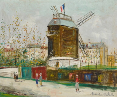 View full screen - View 1 of Lot 167. Le Moulin de la Galette à Montmartre.