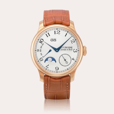 View full screen - View 1 of Lot 2106. Octa Automatique Lune | A pink gold wristwatch with date, power reserve and moon phases, Circa 2019.