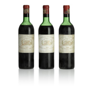 View full screen - View 1 of Lot 37. Château Margaux 1966 (5 BT).
