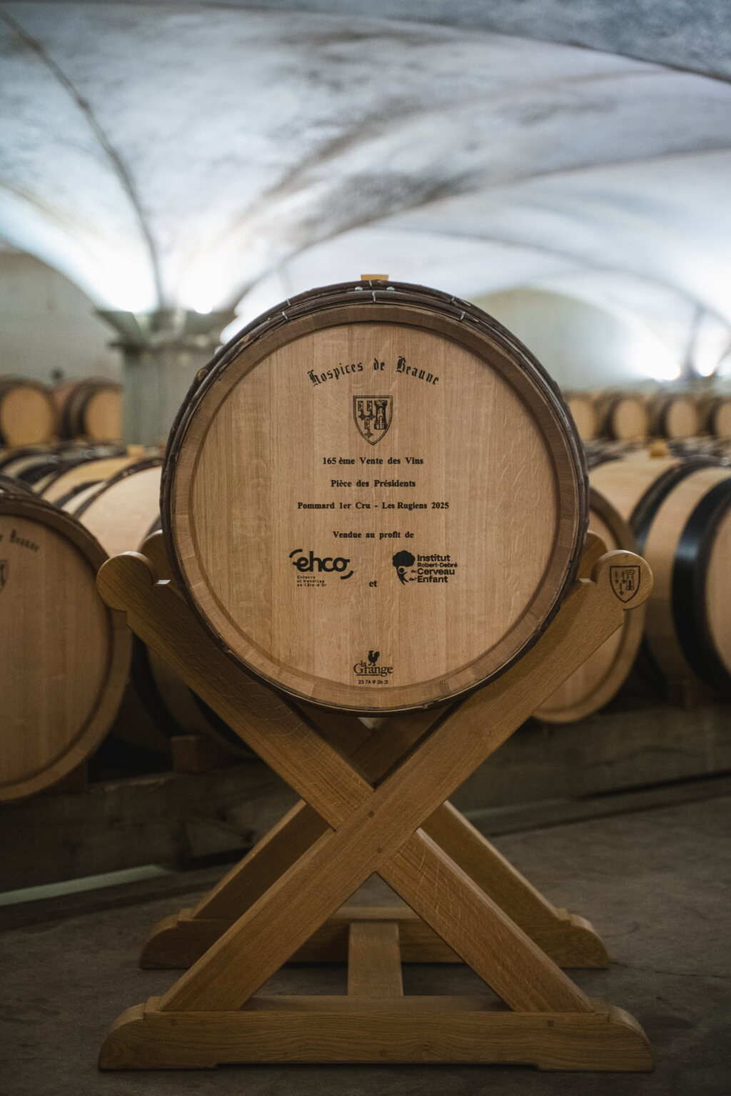 View full screen - View 1 of Lot 218. Pièce de Charité - Pommard Premier Cru Les Rugiens 2025 (1 PDP).