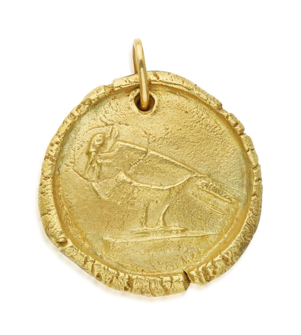 View full screen - View 1 of Lot 56. GOLD PENDANT, PABLO PICASSO.