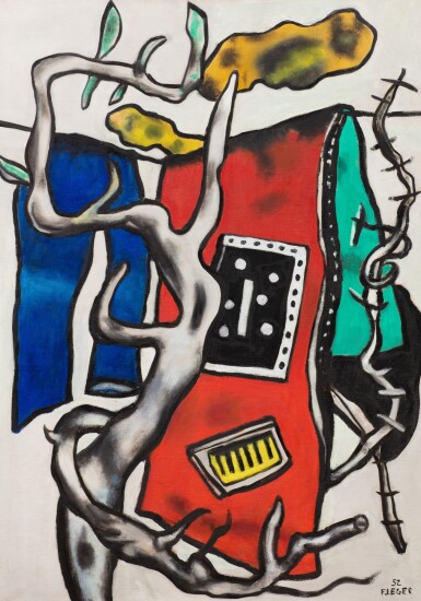 View full screen - View 1 of Lot 145. Le Tapis rouge dans le paysage.