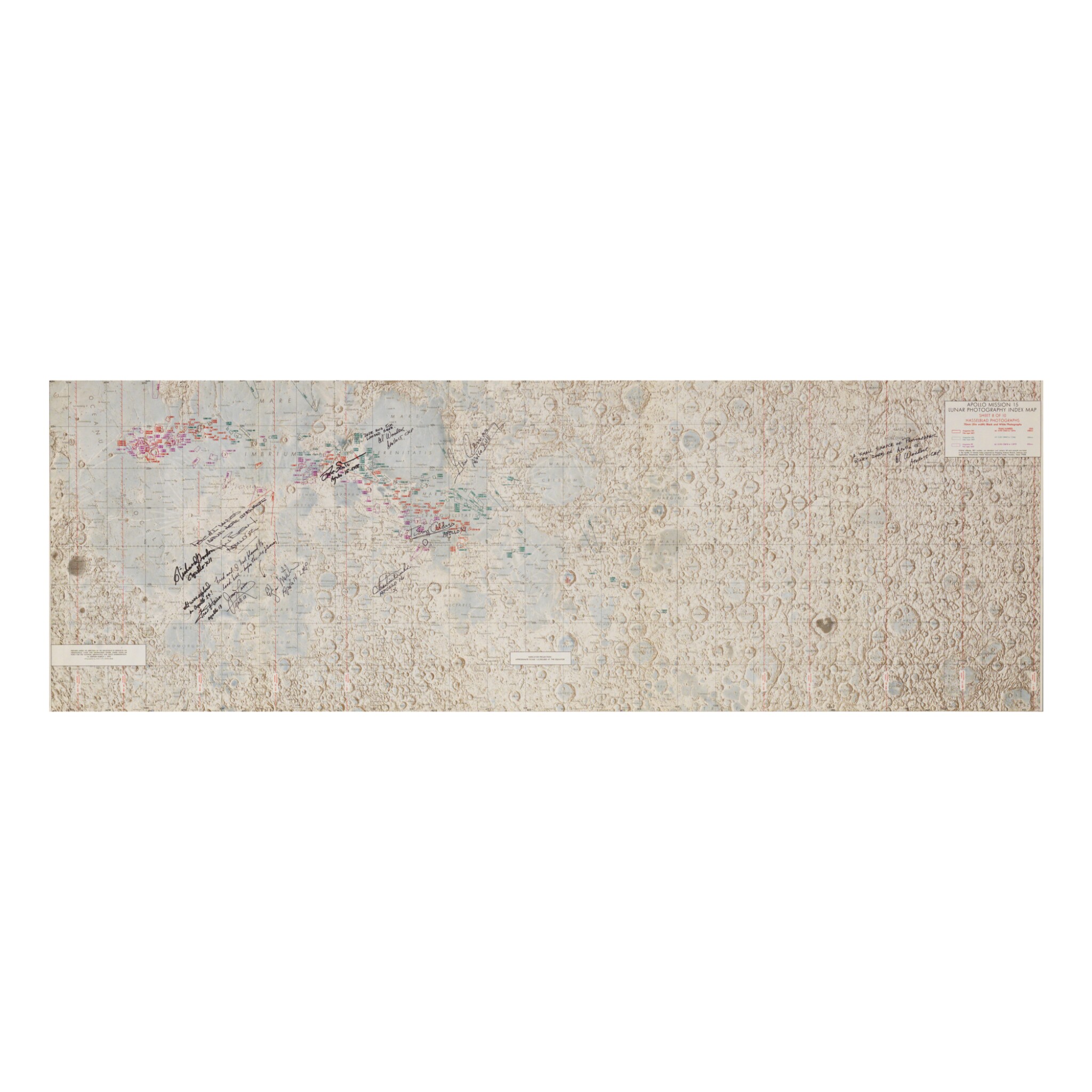 Apollo Program Lunar Photography Index Map Signed By Members From Each Lunar Mission Space Exploration Books Manuscripts Sotheby S Apollo Program Lunar Photography Index Map Signed By Members From Each Lunar Mission Space Exploration Books Manuscripts Sotheby S