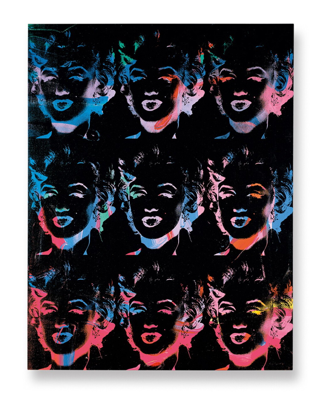 View full screen - View 1 of Lot 116. Nine Multicoloured Marilyns (Reversal Series).