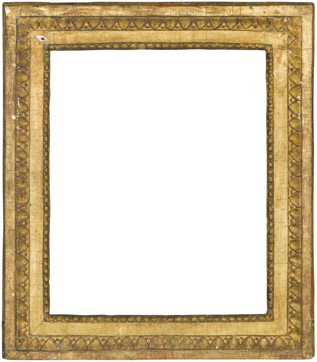 View full screen - View 1 of Lot 58. A Louis XVI NeoClassical carved giltwood frame.