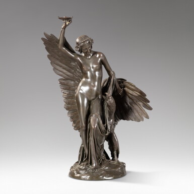 View full screen - View 1 of Lot 36. Hébé et l'aigle de Jupiter | Hebe and the Eagle of Jupiter.
