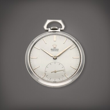 View full screen - View 1 of Lot 317. Reference 3002 Precision | A stainless steel open faced watch, Circa 1963.