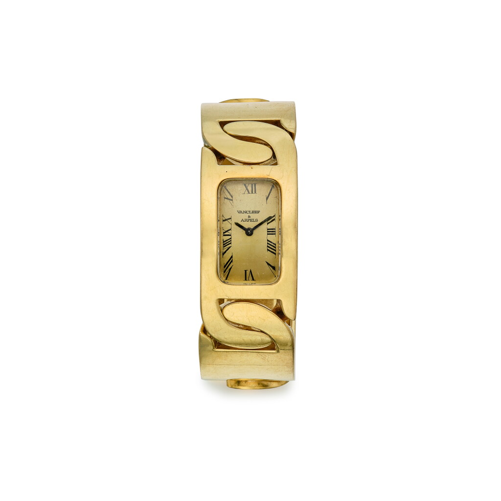 View full screen - View 1 of Lot 313. Gold Bracelet-Watch, France.