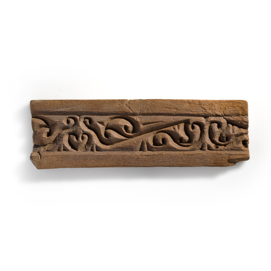View full screen - View 1 of Lot 119. A Tulunid carved wood panel, Egypt, 9th century.