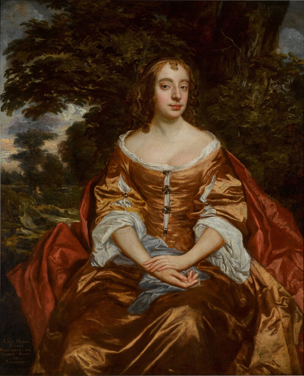 View full screen - View 1 of Lot 420. Portrait of a lady, said to be Lady Diana Sidney (c. 1628–1670).
