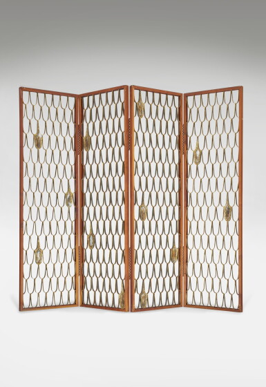View full screen - View 1 of Lot 562. Four-Panel Screen.