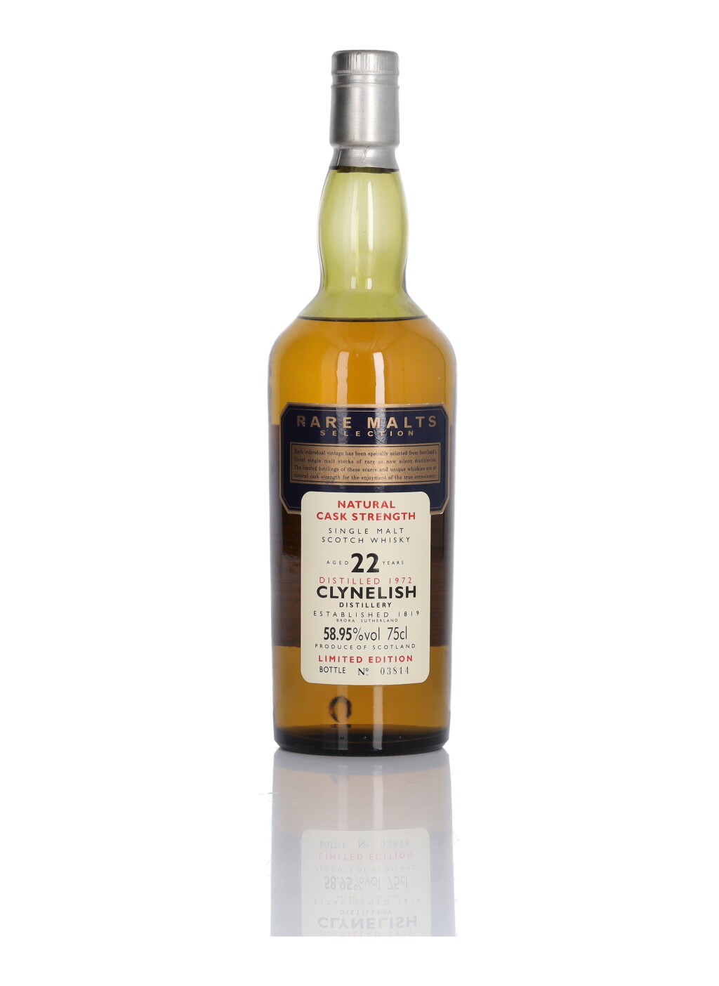 View full screen - View 1 of Lot 65. Clynelish Rare Malts 22 Year Old 58.95 abv 1972 (1 Bottle 75cl).