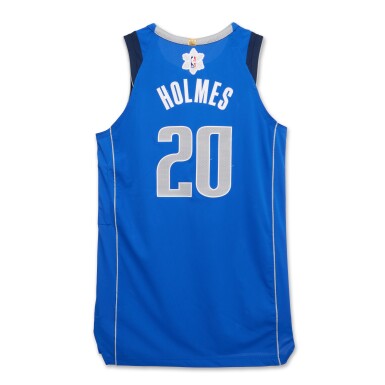 View full screen - View 1 of Lot 25. Richaun Holmes ‘Christmas Day’ Dallas Mavericks 2023-2024 Game Worn Icon Edition Jersey.