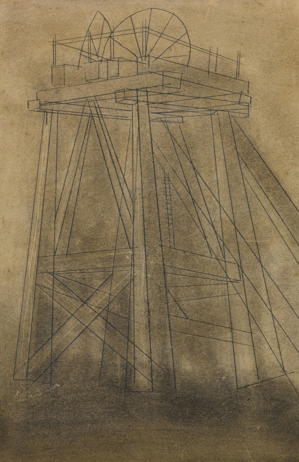 View full screen - View 1 of Lot 47. Pit Head Gear, Geevor Pendeen.