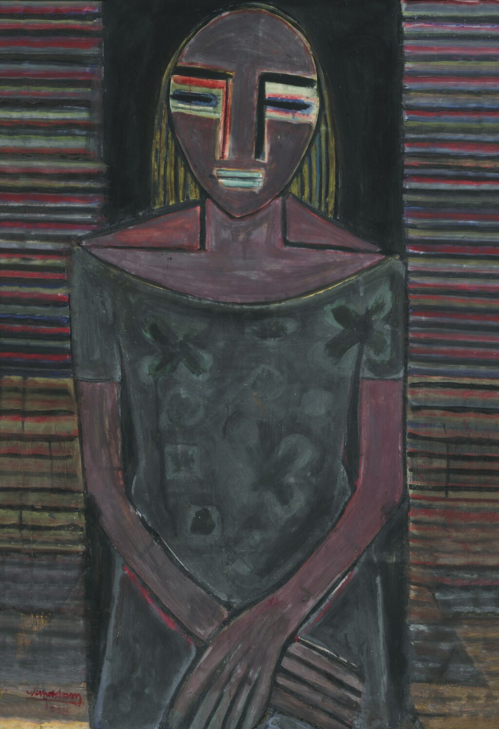 View full screen - View 1 of Lot 188. Femme violette.