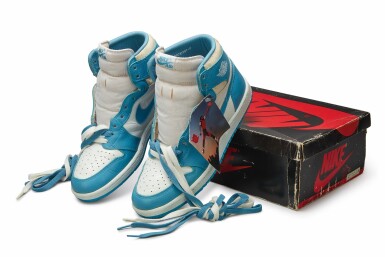 View full screen - View 1 of Lot 10. Nike Air Jordan 1 High OG (1985) ‘Carolina Blue’ | Size 9.5.