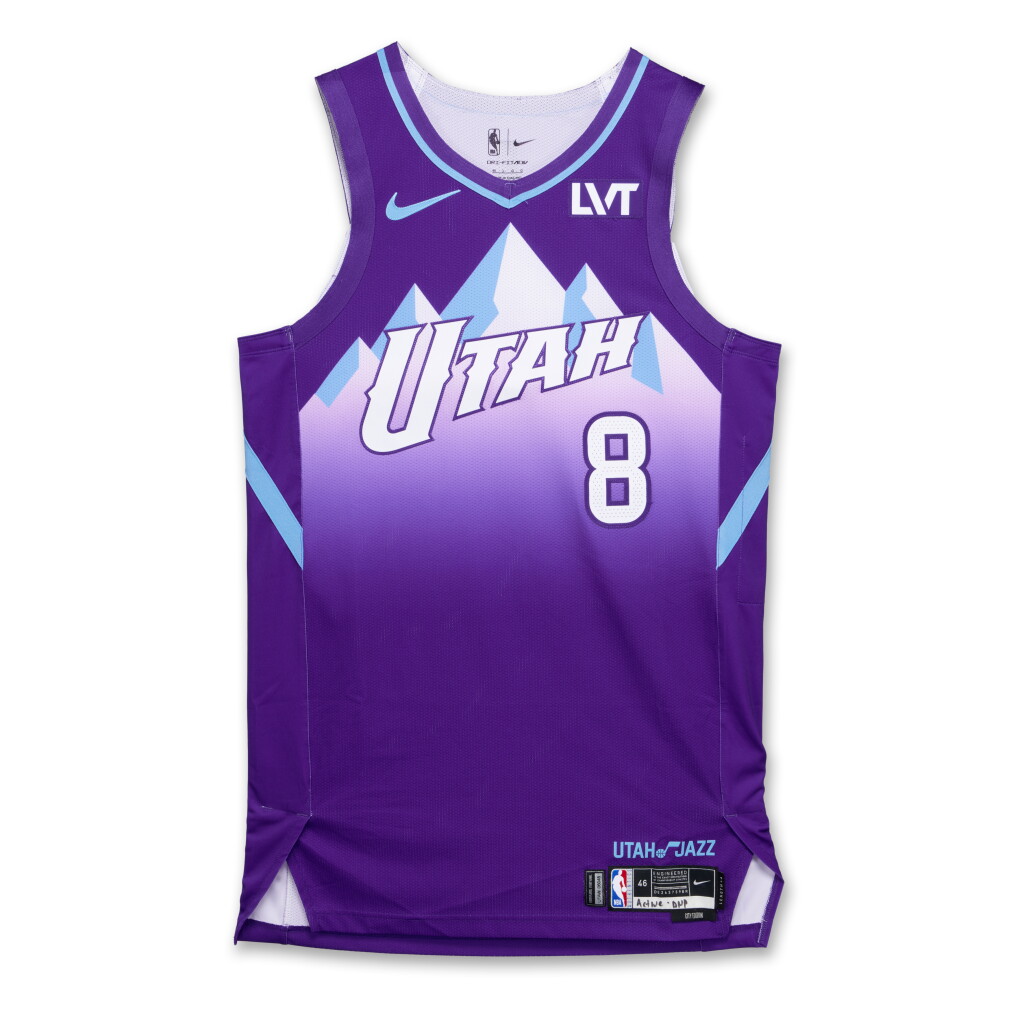 View full screen - View 1 of Lot 226. Patty Mills Utah Jazz 2024-2025 Game Issued City Edition Jersey.