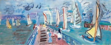 View full screen - View 1 of Lot 230. Les Régates sous la pluie.