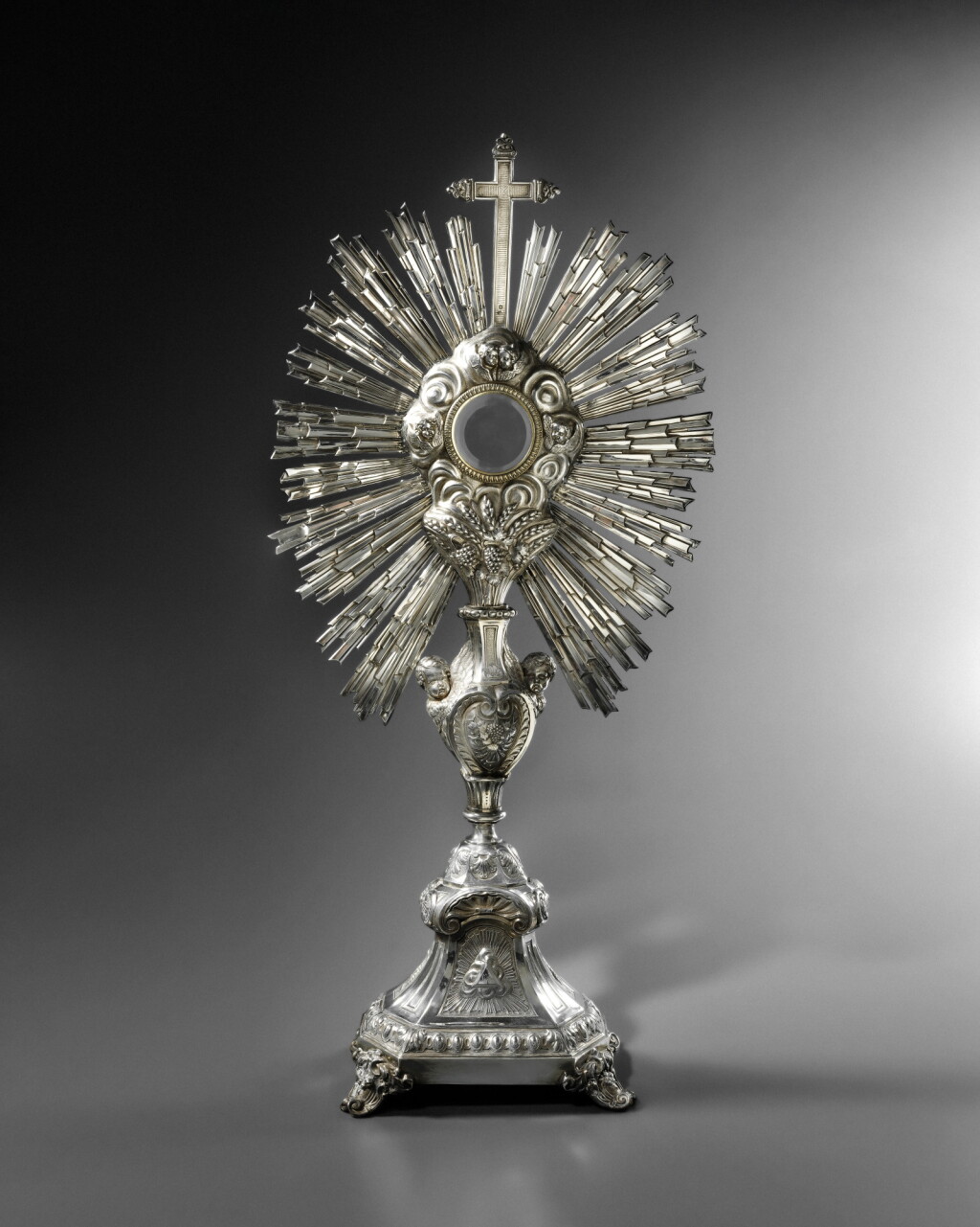 View full screen - View 1 of Lot 37. A French silver monstrance, by Placide Poussielgue-Rusand, Paris, circa 1880.