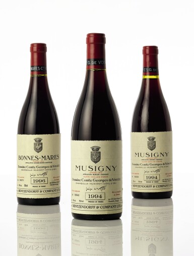 View full screen - View 1 of Lot 6137. Bonnes Mares 1996 Comte Georges de Vogüé (6 BT).