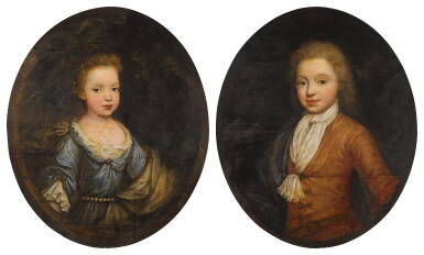 View full screen - View 1 of Lot 72. Portraits of Master and Miss Pigott.