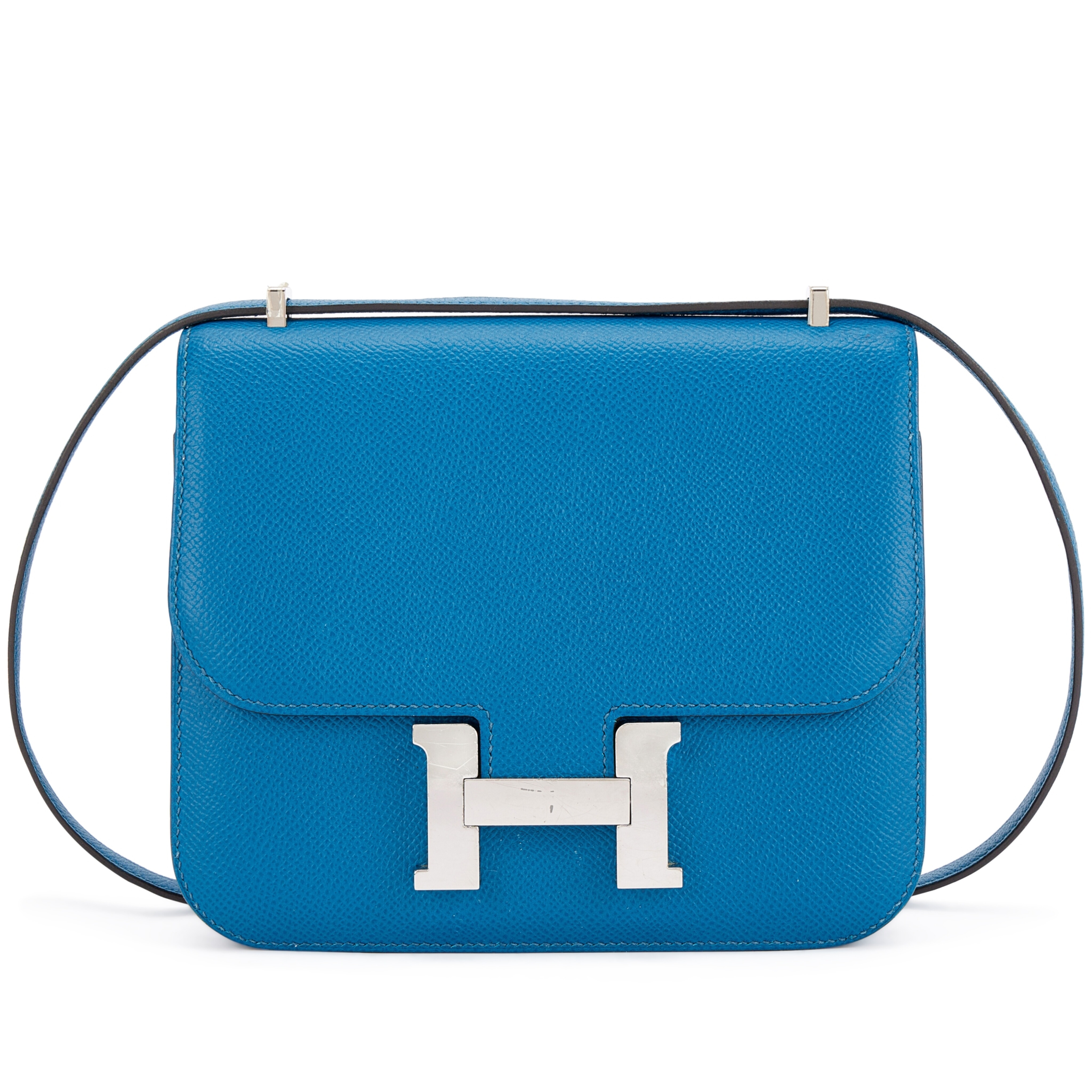 Bleu Izmir · Mini Constance 18; Epsom · palladium hardware · catalogued 2015