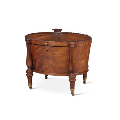 View full screen - View 1 of Lot 1987. A Regency Mahogany Wine Cooler in the Manner of Gillows, Early 19th Century.
