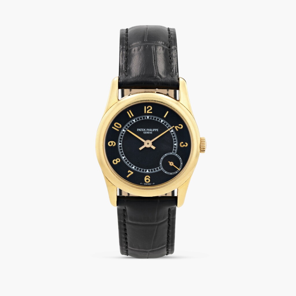 View full screen - View 1 of Lot 353. Calatrava, reference 5000J, yellow gold wristwatch, circa 1996.