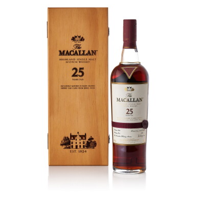 View full screen - View 1 of Lot 9137. The Macallan 25 Year Old Sherry Oak 43.0 abv NV (1 BT70).
